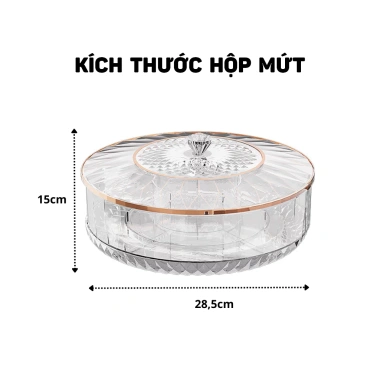 Khay Đựng Mứt Tết BX68 - Hạt Hướng Dương Sang Trọng, Đựng Bánh Kẹo, Giá 125.000