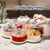 Khay Đựng Mứt Tết GONHOUSE Xoay 360 Độ Nhựa Có Nắp Đậy Chống Bụi Chống Ẩm - Giá 79.000 VND 2