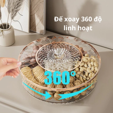 Khay Đựng Mứt Tết và Hạt Hướng Dương Sang Trọng - Giá ưu đãi 159.000₫