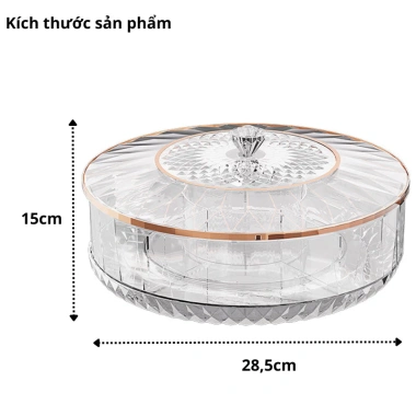 Khay Đựng Mứt Tết và Hạt Hướng Dương Sang Trọng - Giá ưu đãi 159.000₫