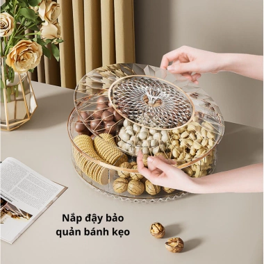 Khay Đựng Mứt Tết và Hạt Hướng Dương Sang Trọng - Giá ưu đãi 159.000₫