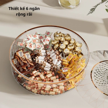 Khay Đựng Mứt Tết và Hạt Hướng Dương Sang Trọng - Giá ưu đãi 159.000₫