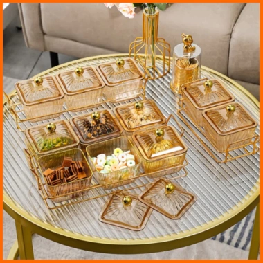 Khay Đựng Mứt Tết và Trái Cây Khô - Trang Trí Phòng Khách Sang Trọng, Giá 179.000₫