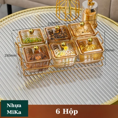 Khay Đựng Mứt Tết và Trái Cây Khô - Trang Trí Phòng Khách Sang Trọng, Giá 179.000₫