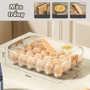 Khay đựng trứng 24 ô GADI nhựa PP có nắp đậy - Bảo quản tủ lạnh, an toàn, vệ sinh, xếp chồng tiện lợi, 73.000đ 10 Khay đựng trứng 24 ô GADI nhựa PP có nắp đậy - Bảo quản tủ lạnh, an toàn, vệ sinh, xếp chồng tiện lợi, 73.000đ 10