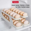 Khay Đựng Trứng JYoohome 2-4 Tầng Lăn Tự Động Nhựa ABS - Thông Minh cho Tủ Lạnh, Giá 26.000₫