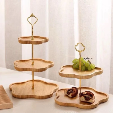 Khay gỗ 2,3 tầng decor - Chụp ảnh đồ ăn chuyên nghiệp, giá chỉ 195.000 VNĐ 5