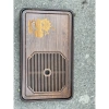 Khay gỗ cao cấp 4 góc nẹp đồng - Đựng trà, ấm chén, 43x27x5.5cm, gốm sứ cao cấp 5