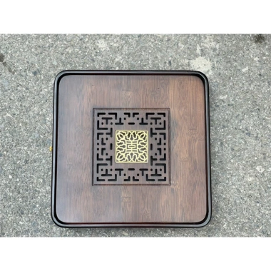 Khay gỗ cao cấp 4 góc nẹp đồng - Đựng trà, ấm chén, 43x27x5.5cm, gốm sứ cao cấp 8 Khay gỗ cao cấp 4 góc nẹp đồng - Đựng trà, ấm chén, 43x27x5.5cm, gốm sứ cao cấp 8