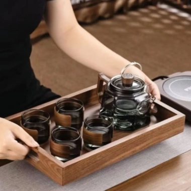 Khay gỗ đa năng cho nhà hàng, trà & cafe - Trang trí đẹp, giảm còn 54.449 VND