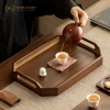 Khay gỗ nâu tay cầm chữ Nhật Decor - Khay gỗ chuyên dụng đựng ấm chén, bánh ngọt, khay bê, giá ưu đãi 200k 3