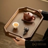 Khay gỗ nâu tay cầm chữ Nhật Decor - Khay gỗ chuyên dụng đựng ấm chén, bánh ngọt, khay bê, giá ưu đãi 200k 6
