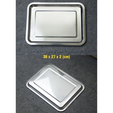 Khay inox cao cấp sâu 2cm - Nhiều kích cỡ, bền chắc, phù hợp nông trại, giá ưu đãi 40.000đ 5 Khay inox cao cấp sâu 2cm - Nhiều kích cỡ, bền chắc, phù hợp nông trại, giá ưu đãi 40.000đ 5