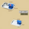 Khay inox đựng thực phẩm sâu 2-4.8cm, mâm cơm, nướng bánh - Giá chỉ 35.000₫ 10