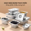 Khay inox Gorilla Chef 0.5‑9L có nắp – Đựng thực phẩm, topping bền bỉ, giá 35.000₫ 2