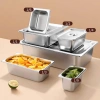 Khay inox Gorilla Chef 0.5‑9L có nắp – Đựng thực phẩm, topping bền bỉ, giá 35.000₫ 3