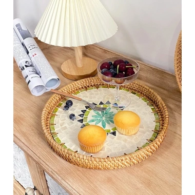 Khay khảm trai viền mây sang trọng decor phòng & nhà hàng Tinh Hoa Việt giá ưu đãi 98.500đ 8