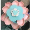 Khay Mứt & Hộp Đựng Bánh Kẹo Tết Hình Bông Hoa 2 Tầng 10 Cánh - Giá Đỡ Điện Thoại, Giá Ưu Đãi 56k