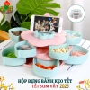 Khay Mứt & Hộp Đựng Bánh Kẹo Tết Hình Bông Hoa 2 Tầng 10 Cánh - Giá Đỡ Điện Thoại, Giá Ưu Đãi 56k 3
