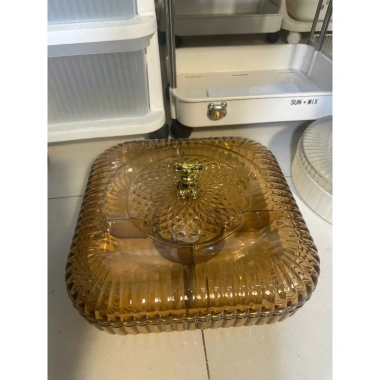 Khay Mứt Tết Hoàng Gia 4 Ngăn Cao Cấp - Đựng Bánh Kẹo Trang Trí Tết 45.000 VNĐ