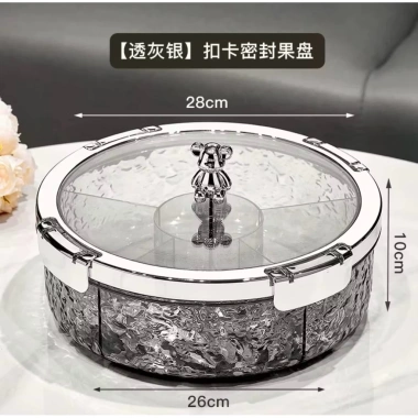 Khay Mứt Tết Mới 2.026 Đựng Bánh Kẹo Gấu Bear Xoay 360 Độ Giá chỉ 169.000đ 9