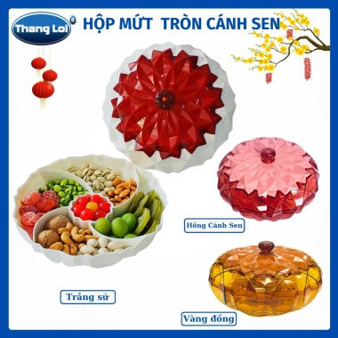 Khay Mứt Tết Ø25 Nhựa Thắng Lợi TL051 - Hộp Đựng Bánh Mứt Cao Cấp, Quà Biếu 138.000