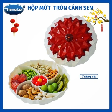 Khay Mứt Tết Ø25 Nhựa Thắng Lợi TL051 - Hộp Đựng Bánh Mứt Cao Cấp, Quà Biếu 138.000