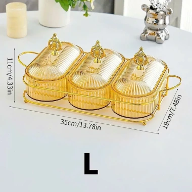 Khay nhựa đựng bánh kẹo đế kim loại Hottrend 2.026: Quà tặng sang trọng, trang trí phòng 3