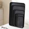 Khay Nhựa PP Chữ Nhật Tối Màu Sang Trọng - Giả Gỗ Decor, Phù Hợp Quán Cafe, Nhà Hàng - 19.250₫ 6