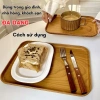 Khay nhựa vân gỗ Dailymall - Đồ ăn, quán cafe, nhà hàng, chụp ảnh, giảm giá 27k 4