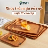 Khay Nhựa Vân Gỗ Sang Trọng - Đựng Bánh Kẹo, Trái Cây, Cafe, Chống Nước, Dễ Lau Chùi - Giá 40.454 VND