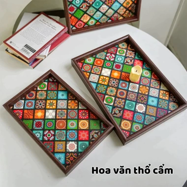 Khay Trà Gỗ GoMarket Họa Tiết Mosaic Đa Năng - Trang Trí Nhà Cửa Sang Trọng, Giá 66.000 (Giá gốc 85.140) 2