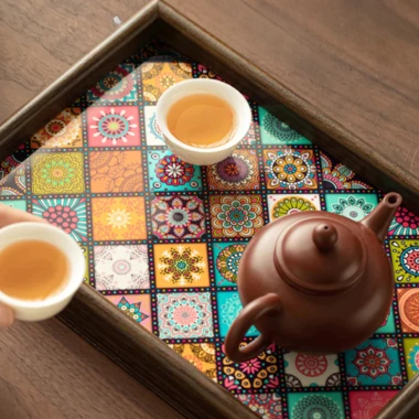 Khay Trà Gỗ GoMarket Họa Tiết Mosaic Đa Năng - Trang Trí Nhà Cửa Sang Trọng, Giá 66.000 (Giá gốc 85.140) 6