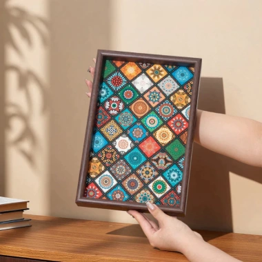 Khay Trà Gỗ GoMarket Họa Tiết Mosaic Đa Năng - Trang Trí Nhà Cửa Sang Trọng, Giá 66.000 (Giá gốc 85.140) 10