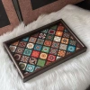 Khay Trà Hoạ Tiết Hoa Văn Thổ Cẩm Decor Phòng Khách Siêu Đẹp Giá 48.800₫