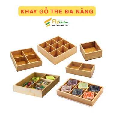 Khay tre đa năng đựng bánh kẹo, decor đồ ăn, chụp ảnh – nhiều size, giảm còn 40.000đ 3