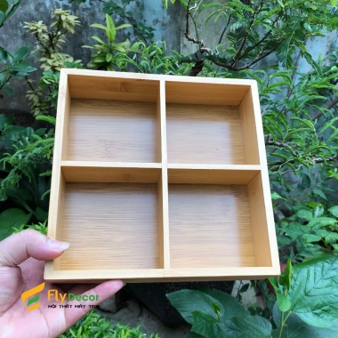 Khay tre đa năng đựng bánh kẹo, decor đồ ăn, chụp ảnh – nhiều size, giảm còn 40.000đ 4