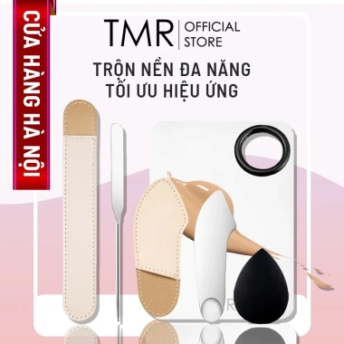 Khay Trộn Kem Nền TMR Inox, Que Trộn, Mút Tán Nền SP304 - Giá 59.000₫