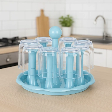 Khay úp cốc Việt Nhật hình hoa 8 chấu nhựa PP cao cấp, bền bỉ, khay cắm cốc 4 Khay úp cốc Việt Nhật hình hoa 8 chấu nhựa PP cao cấp, bền bỉ, khay cắm cốc 4
