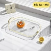 Khay Úp Ly Cốc Trong Suốt - Đĩa Acrylic Đựng Trà, Hoa Quả, Decor Sang Trọng Giá 67k 10