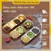 Khay Vàng Nhiều Ngăn TAMUSHOP92 - Đĩa Nước Chấm, Đựng Gia Vị 3-4 Ngăn Inox Mạ Nhỏ, Giá 30.600 VND