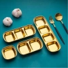 Khay Vàng Nhiều Ngăn TAMUSHOP92 - Đĩa Nước Chấm, Đựng Gia Vị 3-4 Ngăn Inox Mạ Nhỏ, Giá 30.600 VND 5