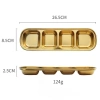 Khay Vàng Nhiều Ngăn TAMUSHOP92 - Đĩa Nước Chấm, Đựng Gia Vị 3-4 Ngăn Inox Mạ Nhỏ, Giá 30.600 VND 7