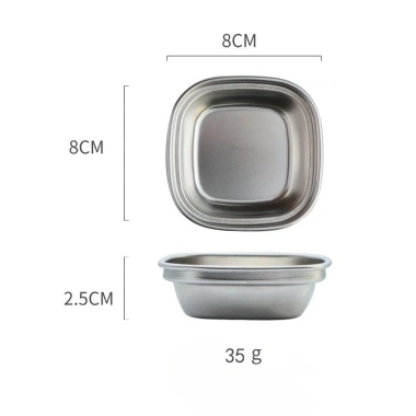 Khay Vàng Nhiều Ngăn TAMUSHOP92 - Đĩa Nước Chấm, Đựng Gia Vị 3-4 Ngăn Inox Mạ Nhỏ, Giá 30.600 VND