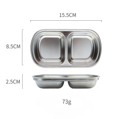 Khay Vàng Nhiều Ngăn TAMUSHOP92 - Đĩa Nước Chấm, Đựng Gia Vị 3-4 Ngăn Inox Mạ Nhỏ, Giá 30.600 VND