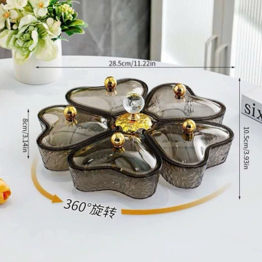 Khay xoay 360 hình trái tim trang nhã - Đựng mứt bánh kẹo Tết, giảm còn 149.900₫ ms 058 3
