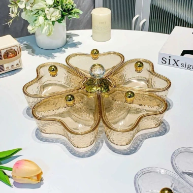 Khay xoay 360 hình trái tim trang nhã - Đựng mứt bánh kẹo Tết, giảm còn 149.900₫ ms 058 10