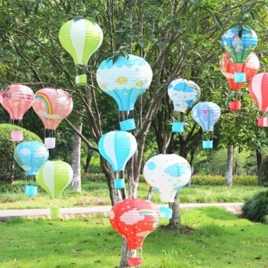 Khinh khí cầu giấy nến trang trí cho nhà, lớp học, quán cà phê – 25.000đ (giảm từ 30.500đ)