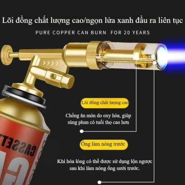 Khò gas 1.300, độ bền cao, đầu khò mini, phù hợp bếp ga Nhật, giá ưu đãi 78.000
