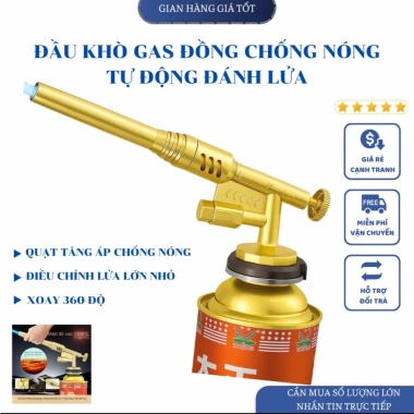 Khò Gas Mini Chống Bỏng 2.025 Tự Động Đánh Lửa - An Toàn, Đầu Khò Cao Cấp, Giá 55.890₫